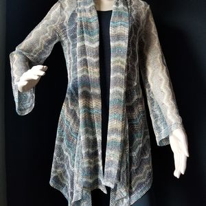 Chico's long tunic cardigan M